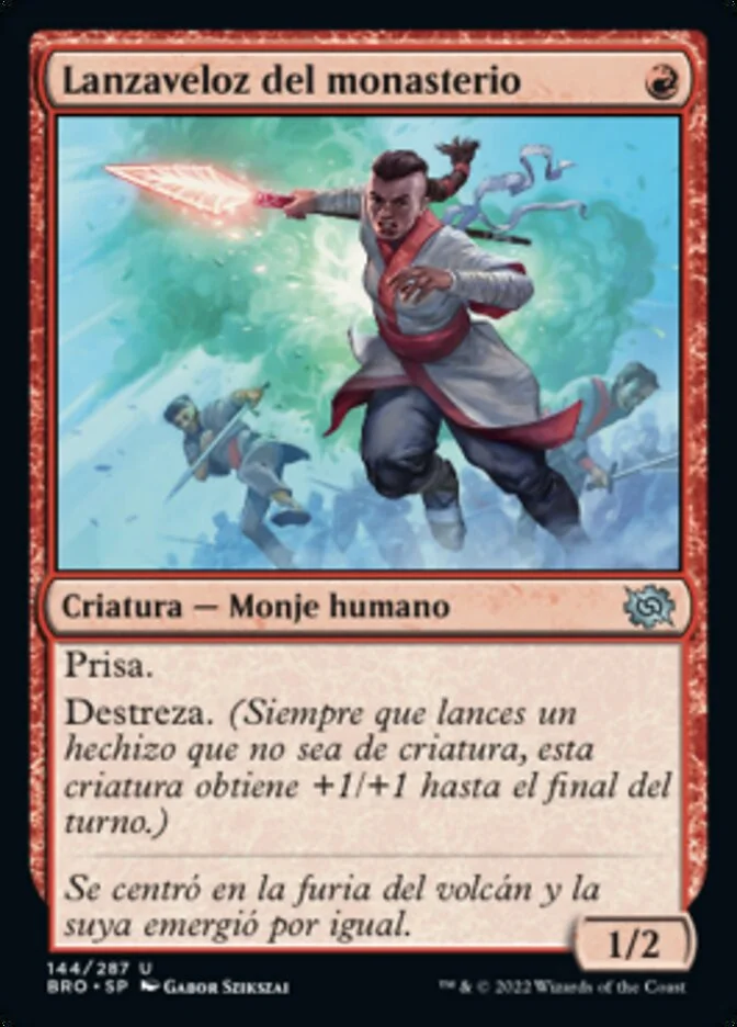 Lanzaveloz del monasterio (The Brothers' War) - Magic: The Gathering in TCG Land