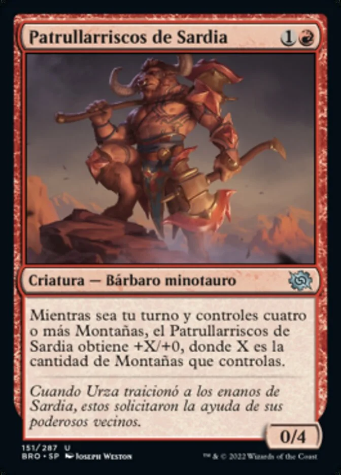 Patrullarriscos de Sardia (The Brothers' War) - Magic: The Gathering in TCG Land México