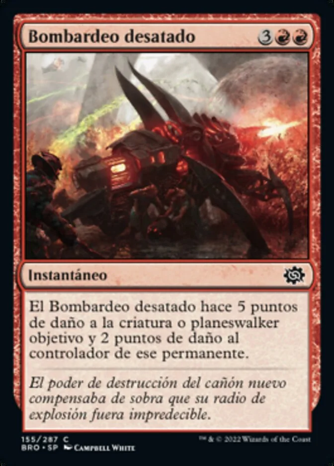 Bombardeo desatado (The Brothers' War) - Magic: The Gathering in TCG Land México