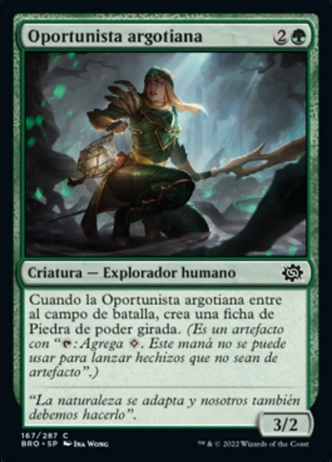 Oportunista argotiana (The Brothers' War) - Magic: The Gathering in TCG Land México