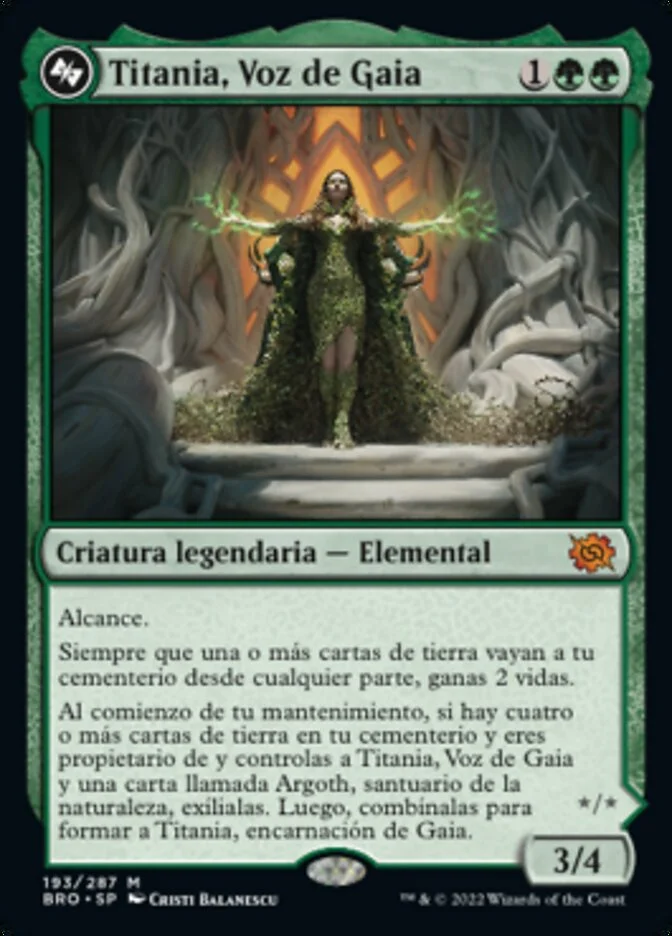 Titania, Voz de Gaia (The Brothers' War) - Magic: The Gathering in TCG Land México