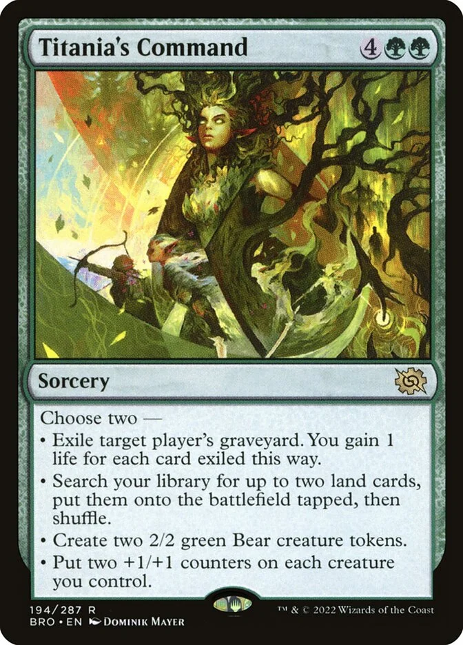 Titania's Command (The Brothers' War) - Magic: The Gathering in TCG Land