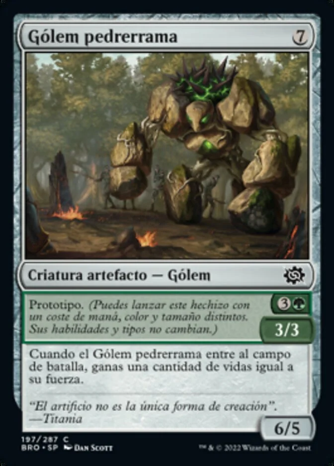 Gólem pedrerrama (The Brothers' War) - Magic: The Gathering in TCG Land México