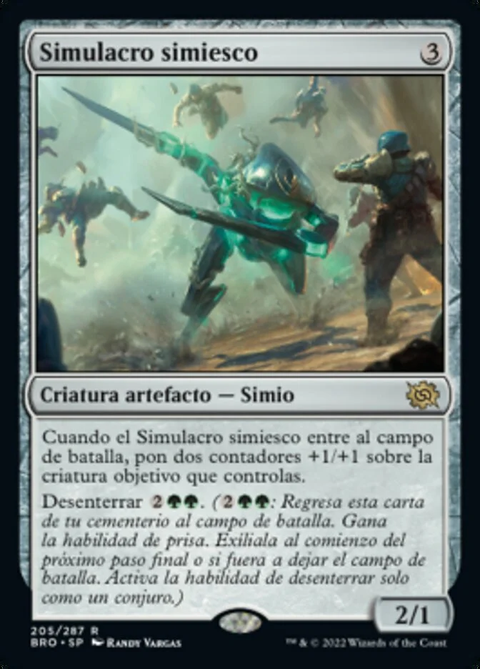 Simulacro simiesco (The Brothers' War) - Magic: The Gathering in TCG Land México