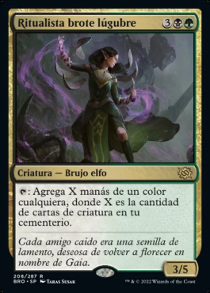 Ritualista brote lúgubre (The Brothers' War) - Magic: The Gathering in TCG Land México