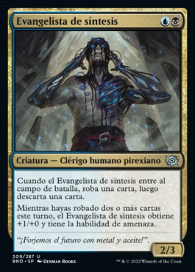Evangelista de síntesis (The Brothers' War) - Magic: The Gathering in TCG Land México
