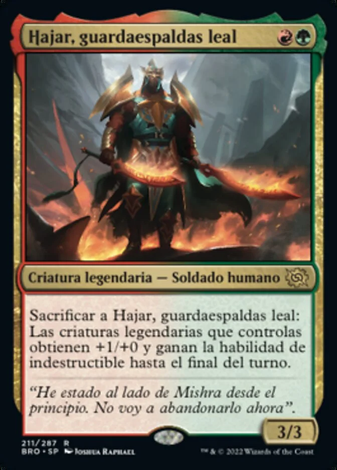 Hajar, guardaespaldas leal (The Brothers' War) - Magic: The Gathering in TCG Land México