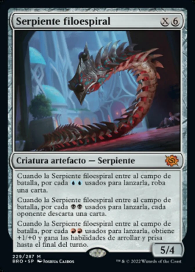 Serpiente filoespiral (The Brothers' War) - Magic: The Gathering in TCG Land México