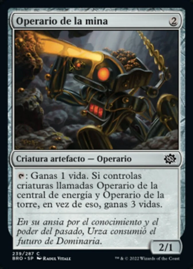 Operario de la mina (The Brothers' War) - Magic: The Gathering in TCG Land México