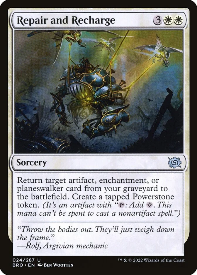 Repair and Recharge (The Brothers' War) - Magic: The Gathering in TCG Land
