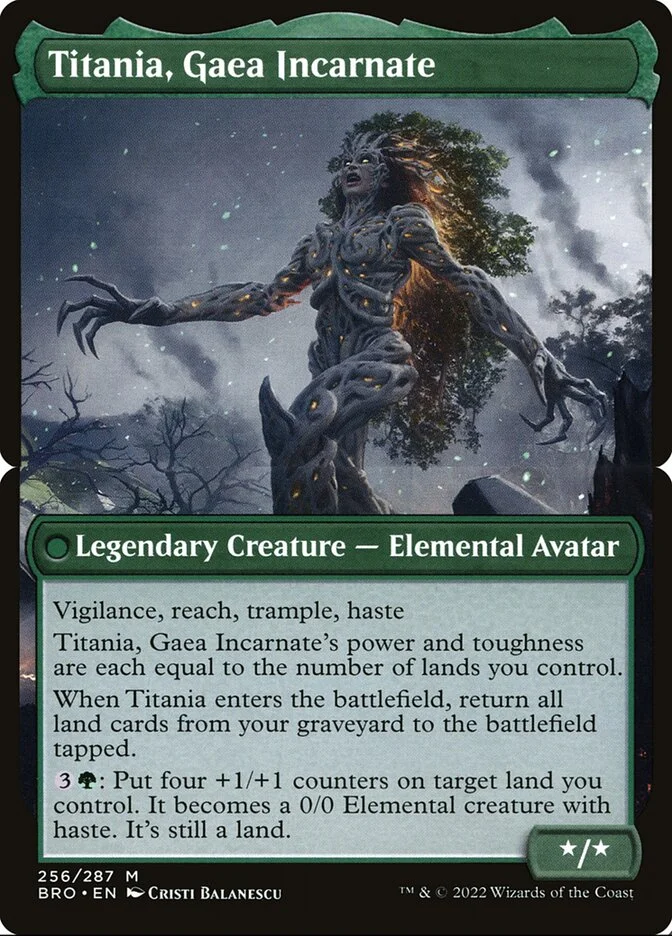 Titania, Gaea Incarnate (The Brothers' War) - Magic: The Gathering in TCG Land