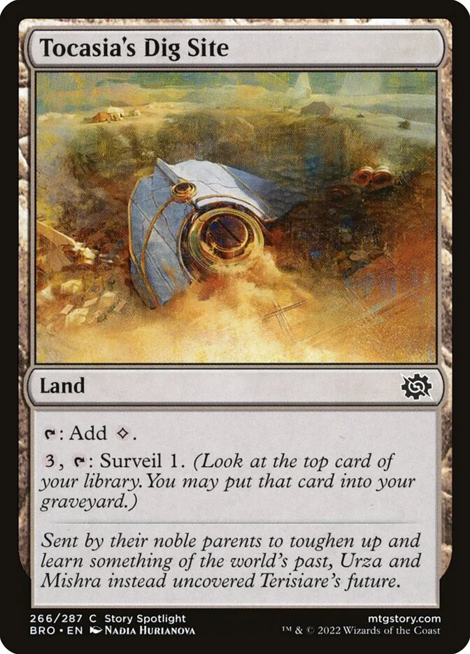 Tocasia's Dig Site (The Brothers' War) - Magic: The Gathering in TCG Land