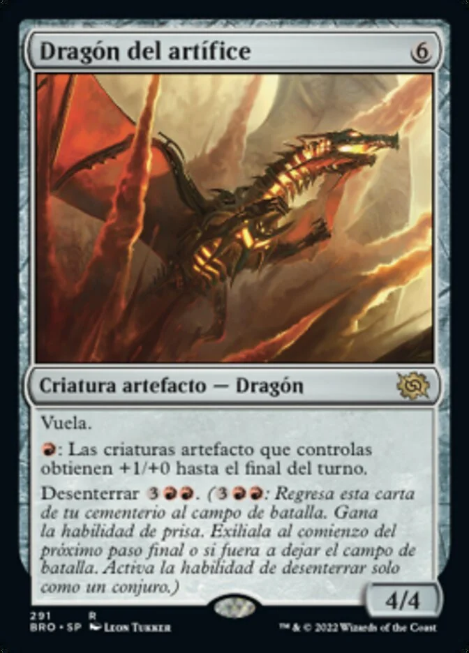 Dragón del artífice (The Brothers' War) - Magic: The Gathering in TCG Land México