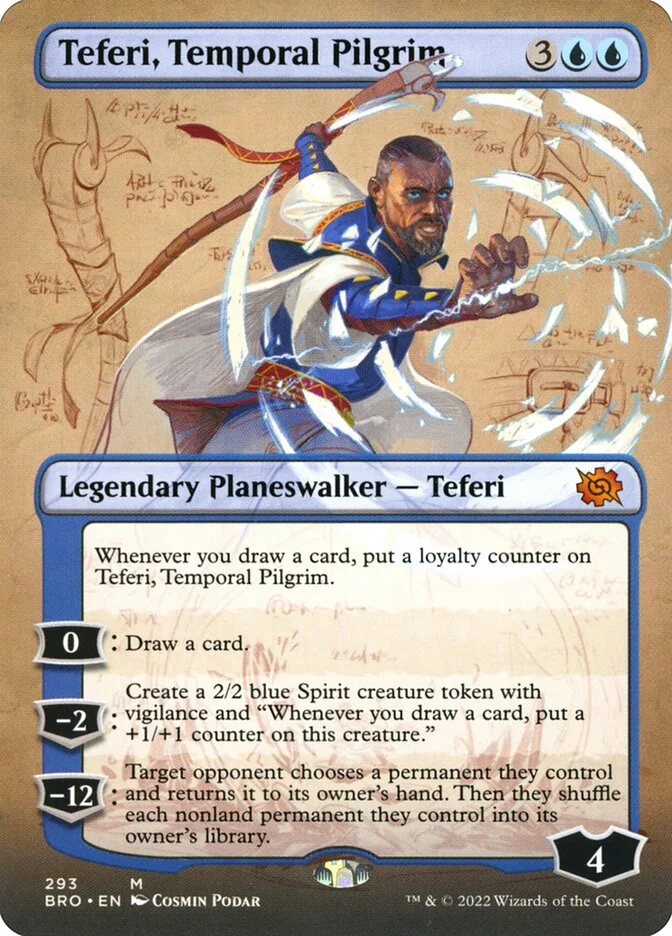Teferi, Temporal Pilgrim (The Brothers' War) - Magic: The Gathering in TCG Land