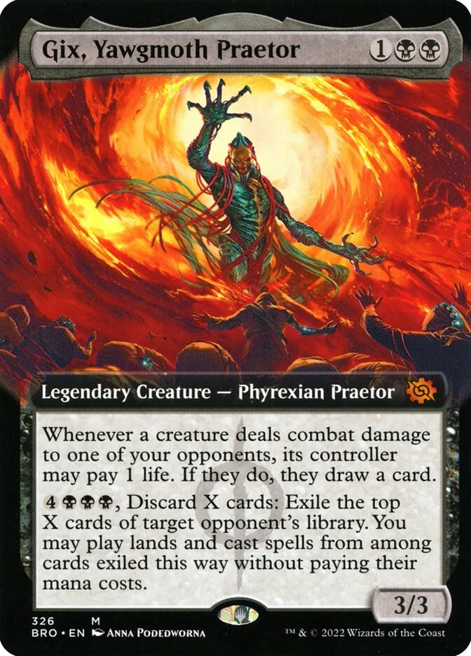 Gix, Yawgmoth Praetor (The Brothers' War) - Magic: The Gathering in TCG Land