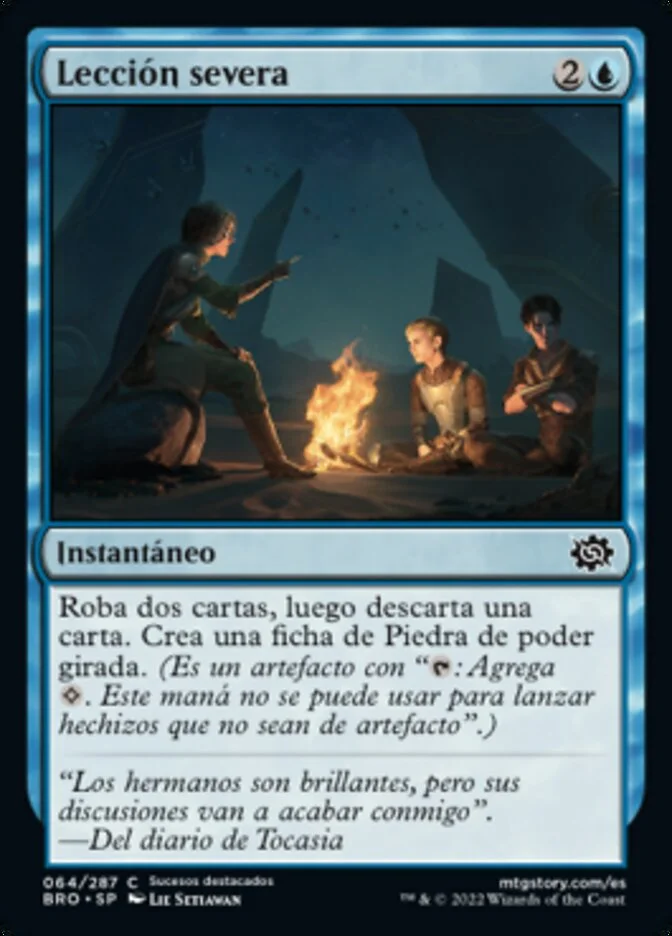 Lección severa (The Brothers' War) - Magic: The Gathering in TCG Land México