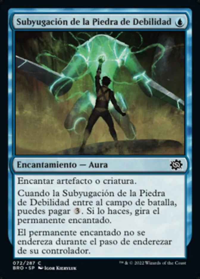 Subyugación de la Piedra de Debilidad (The Brothers' War) - Magic: The Gathering in TCG Land México