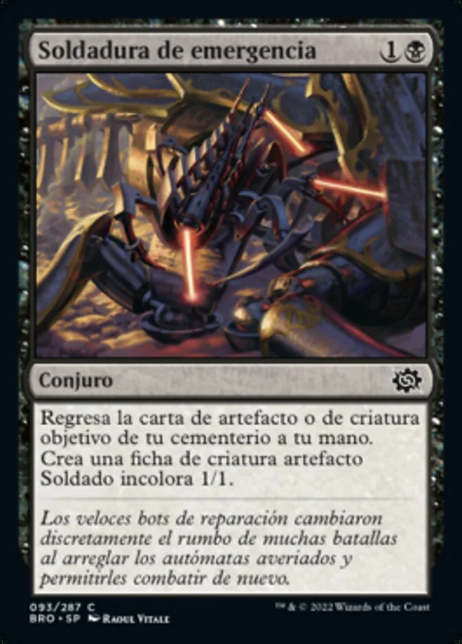 Soldadura de emergencia (The Brothers' War) - Magic: The Gathering in TCG Land México