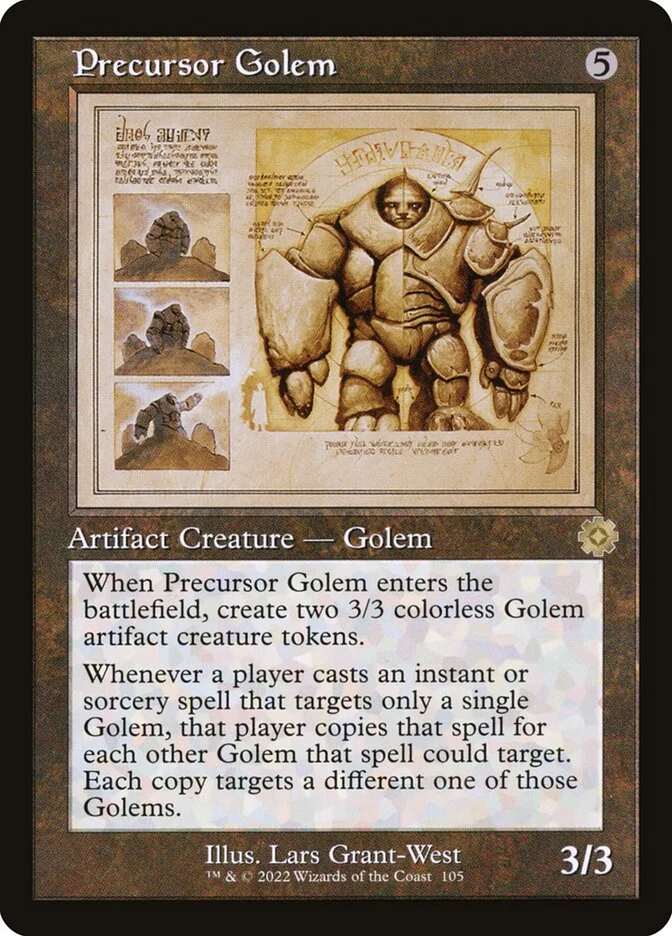 Precursor Golem (The Brothers' War Retro Artifacts) - Magic: The Gathering in TCG Land
