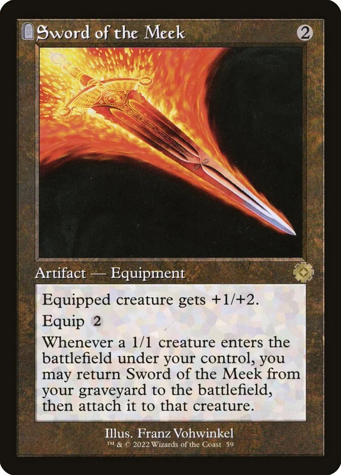 Sword of the Meek (The Brothers' War Retro Artifacts) - Magic: The Gathering in TCG Land
