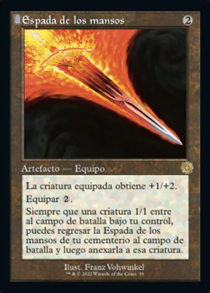 Espada de los mansos (The Brothers' War Retro Artifacts) - Magic: The Gathering in TCG Land México
