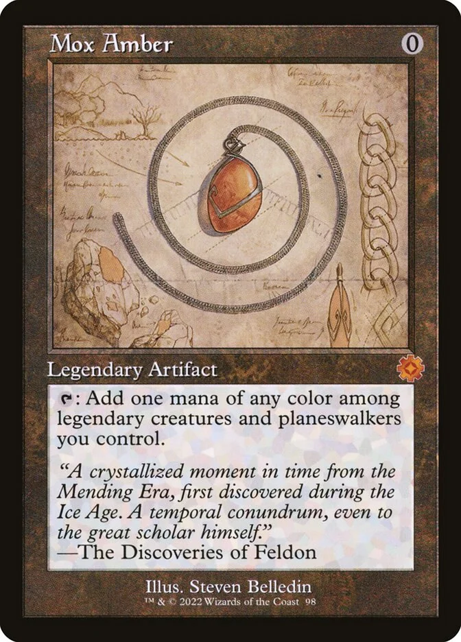 Mox Amber (The Brothers' War Retro Artifacts) - Magic: The Gathering in TCG Land
