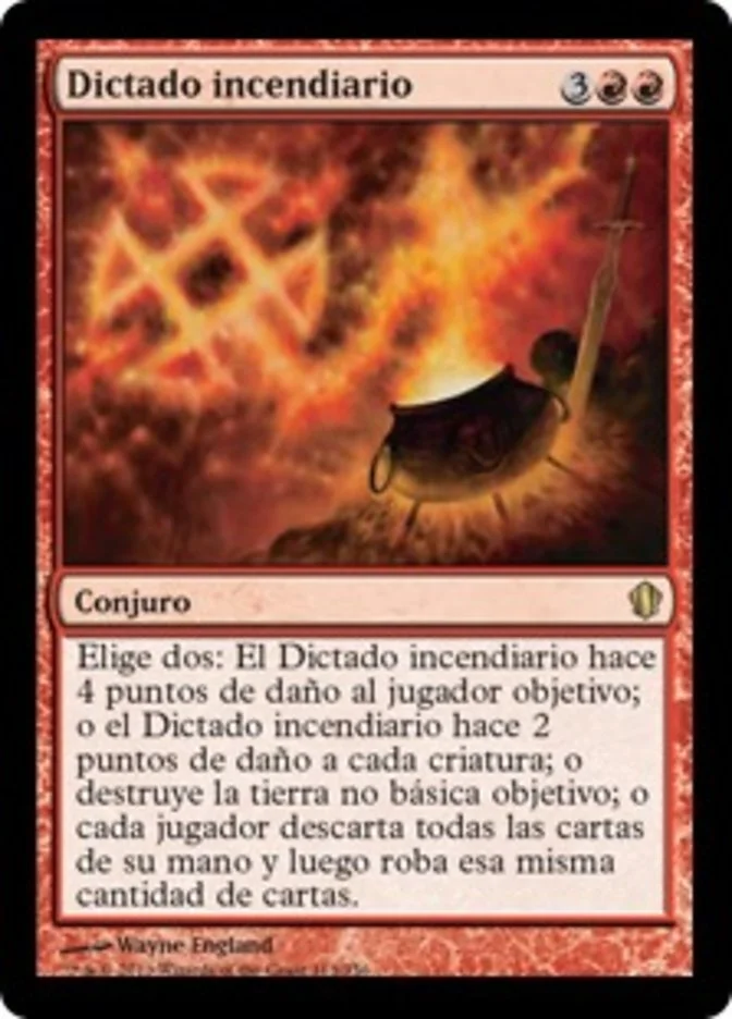 Dictado incendiario (Commander 2013) - Magic: The Gathering in TCG Land