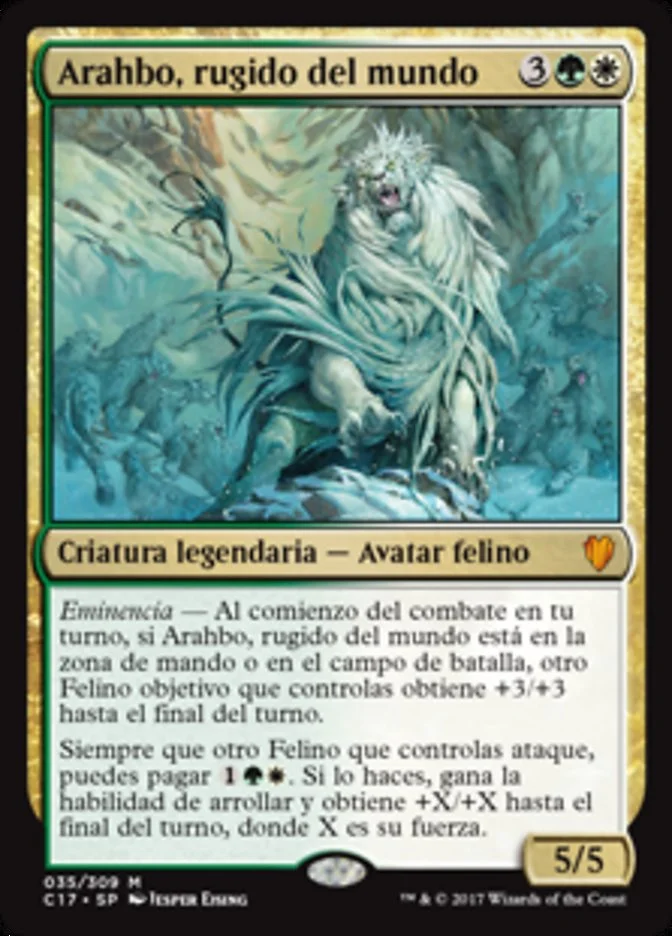 Arahbo, rugido del mundo (Commander 2017) - Magic: The Gathering in TCG Land México