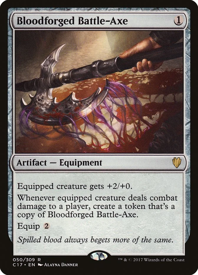 Bloodforged Battle-Axe (Commander 2017) - Magic: The Gathering in TCG Land