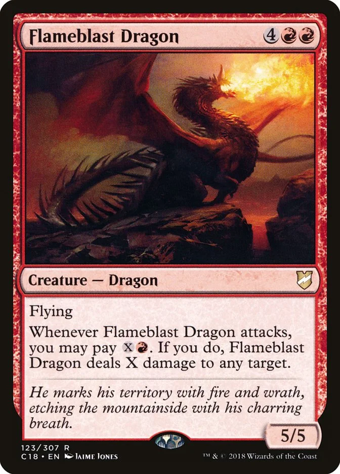 Flameblast Dragon (Commander 2018) - Magic: The Gathering in TCG Land México