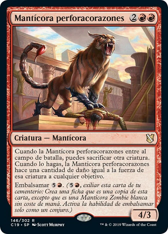 Mantícora perforacorazones (Commander 2019) - Magic: The Gathering in TCG Land