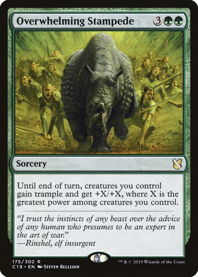 Overwhelming Stampede (Commander 2019) - Magic: The Gathering in TCG Land