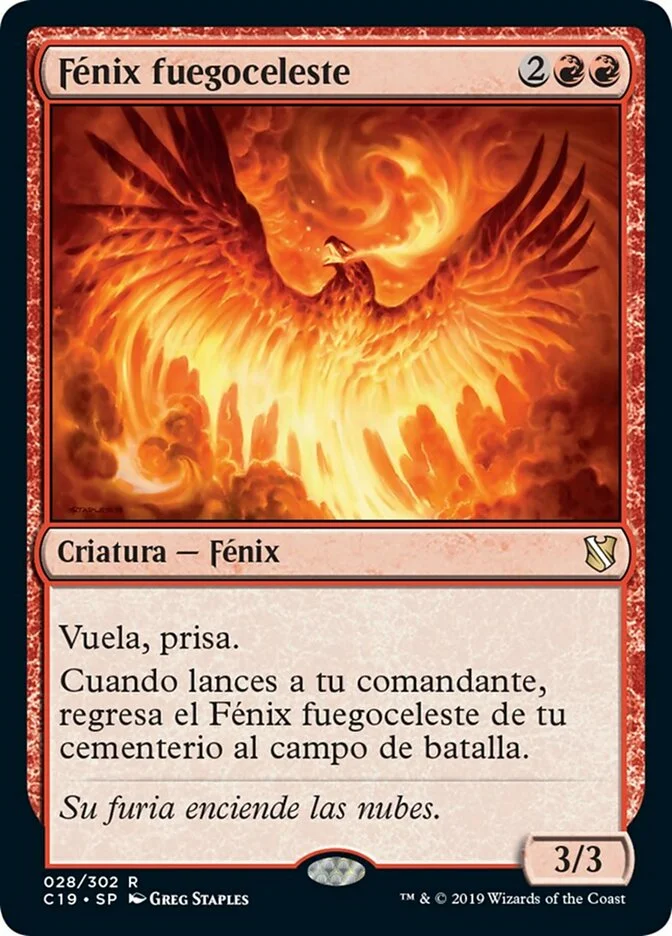 Fénix fuegoceleste (Commander 2019) - Magic: The Gathering in TCG Land México