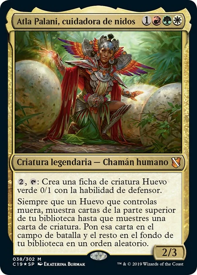 Atla Palani, cuidadora de nidos (Commander 2019) - Magic: The Gathering in TCG Land México