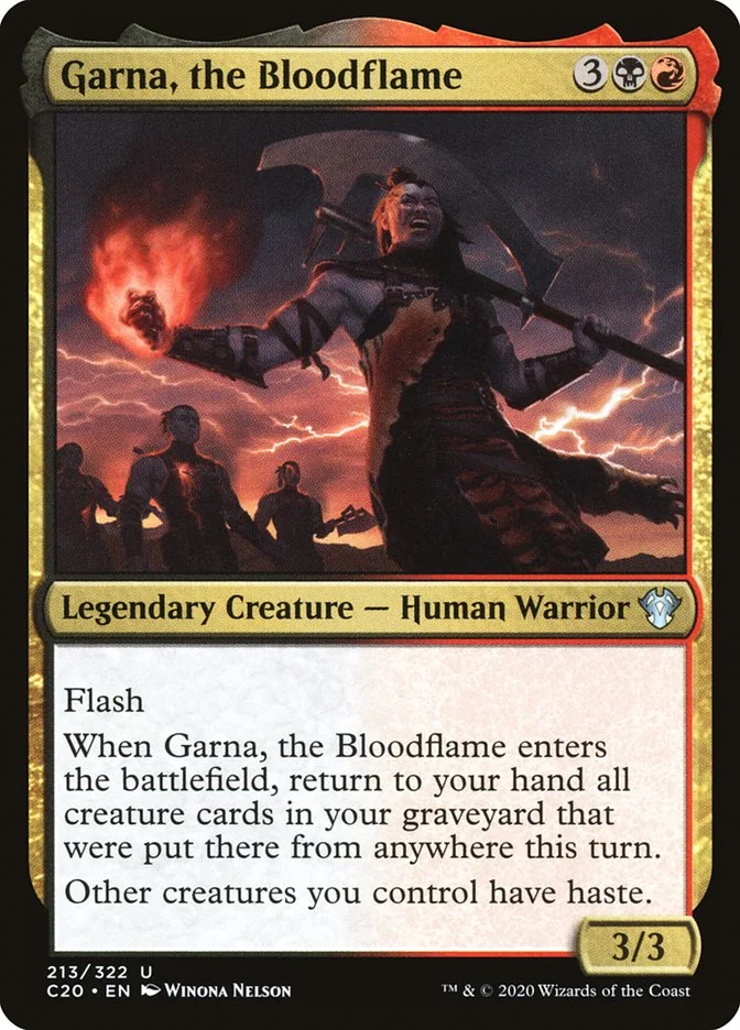 Garna, the Bloodflame (Commander 2020) - Magic: The Gathering in TCG Land