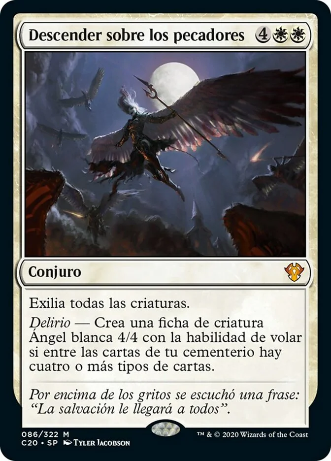 Descender sobre los pecadores (Commander 2020) - Magic: The Gathering in TCG Land