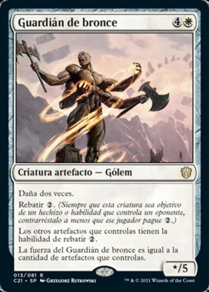 Guardián de bronce (Commander 2021) - Magic: The Gathering in TCG Land