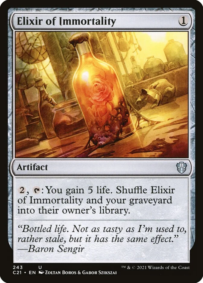 Elixir of Immortality (Commander 2021) - Magic: The Gathering in TCG Land