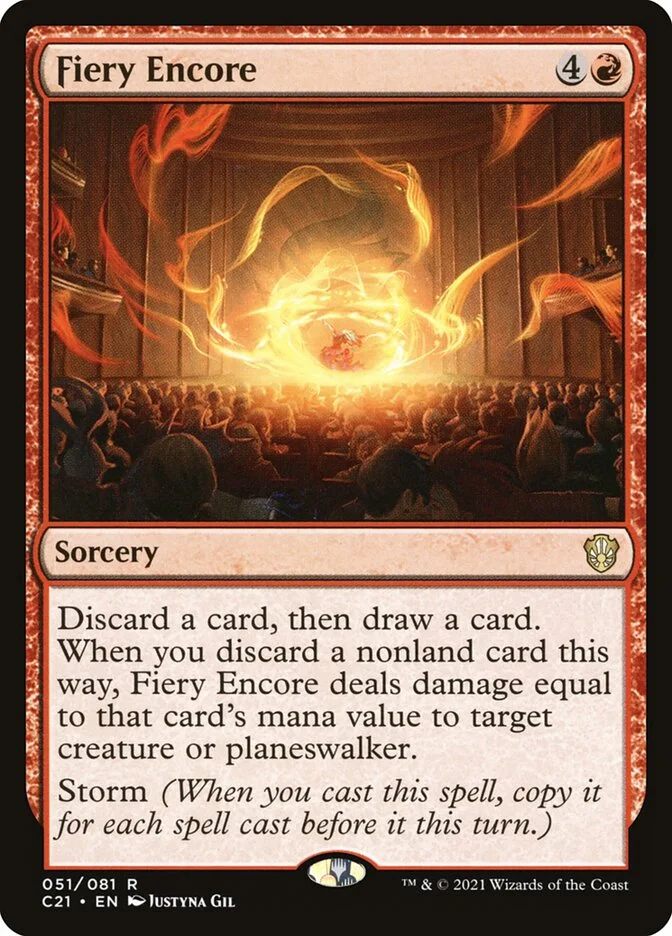 Fiery Encore (Commander 2021) - Magic: The Gathering in TCG Land