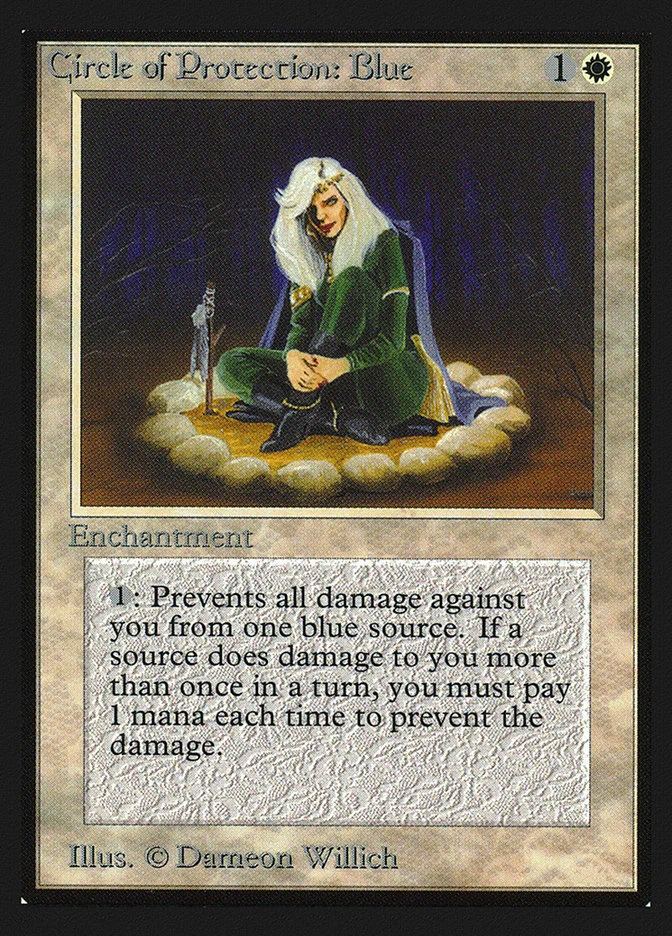 Circle of Protection: Blue (Intl. Collectors' Edition) - Magic: The Gathering in TCG Land
