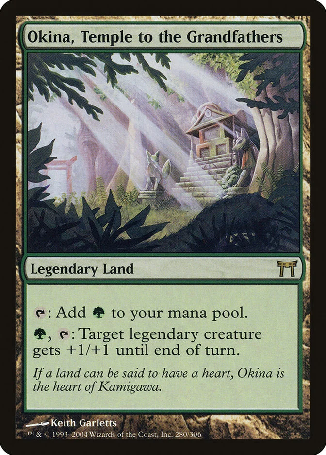 Okina, Temple to the Grandfathers (Champions of Kamigawa) - Magic: The Gathering in TCG Land