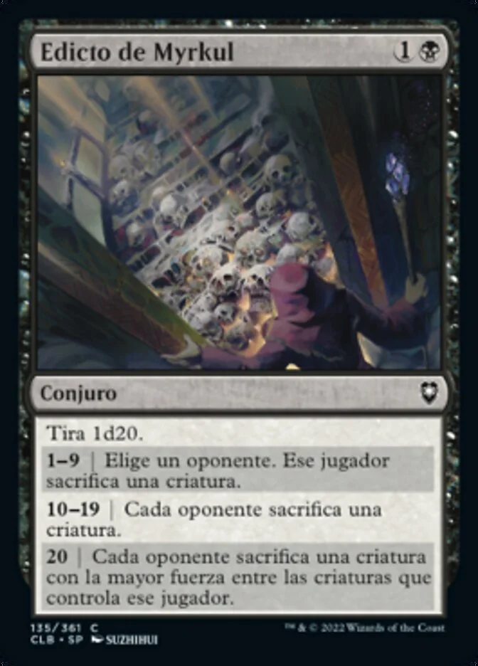 Edicto de Myrkul (Commander Legends: Battle for Baldur's Gate) - Magic: The Gathering in TCG Land