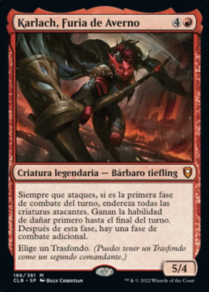 Karlach, Furia de Averno (Commander Legends: Battle for Baldur's Gate) - Magic: The Gathering in TCG Land México