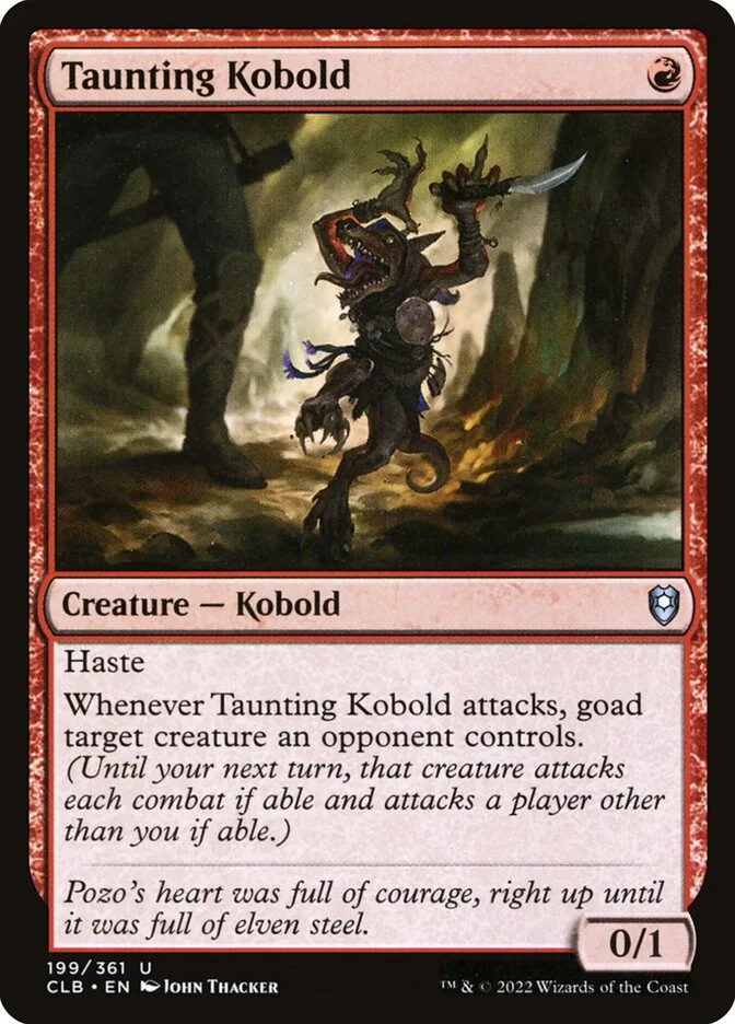Taunting Kobold (Commander Legends: Battle for Baldur's Gate) - Magic: The Gathering in TCG Land