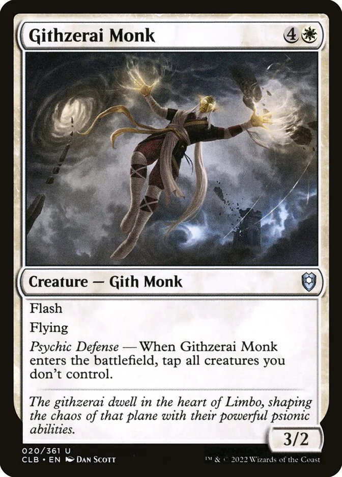 Githzerai Monk (Commander Legends: Battle for Baldur's Gate) - Magic: The Gathering in TCG Land