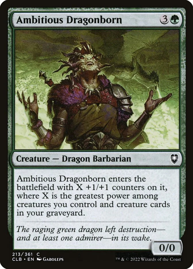 Ambitious Dragonborn (Commander Legends: Battle for Baldur's Gate) - Magic: The Gathering in TCG Land