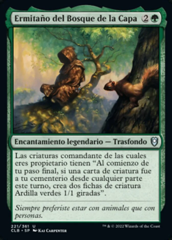 Ermitaño del Bosque de la Capa (Commander Legends: Battle for Baldur's Gate) - Magic: The Gathering in TCG Land