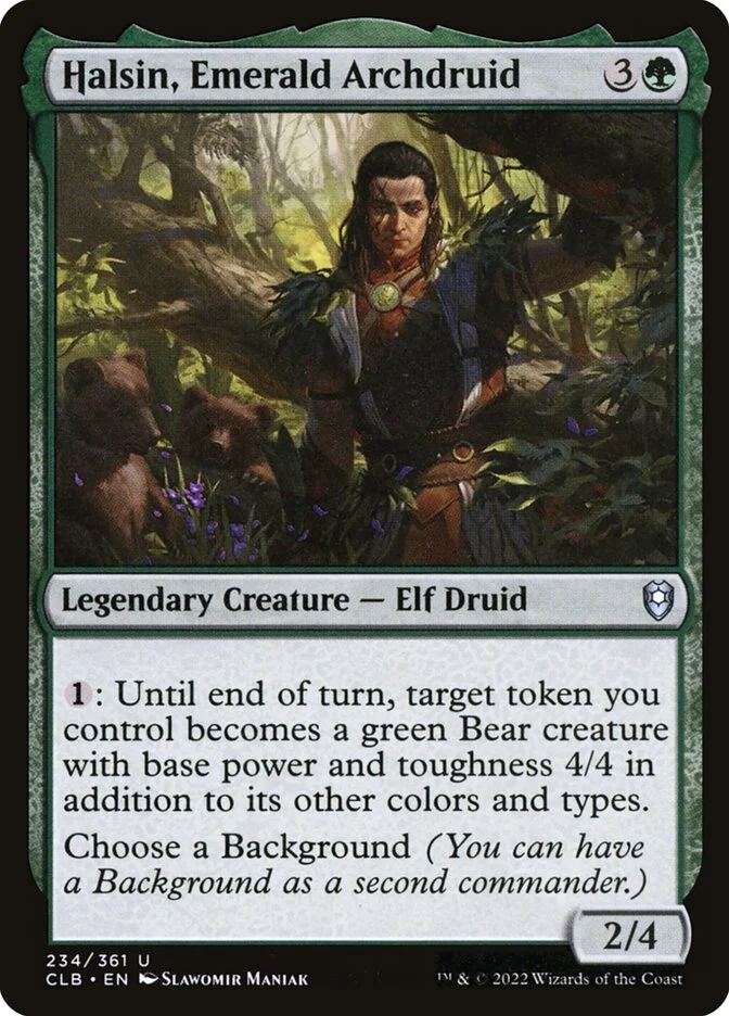 Halsin, Emerald Archdruid (Commander Legends: Battle for Baldur's Gate) - Magic: The Gathering in TCG Land