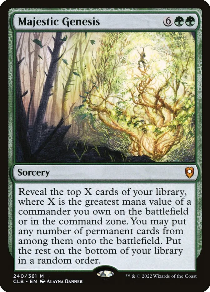 Majestic Genesis (Commander Legends: Battle for Baldur's Gate) - Magic: The Gathering in TCG Land