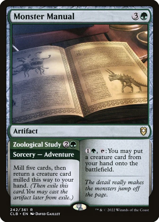 Monster Manual (Commander Legends: Battle for Baldur's Gate) - Magic: The Gathering in TCG Land